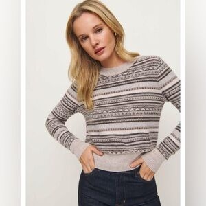 Reformation Gray Dana Cashmere Sweater